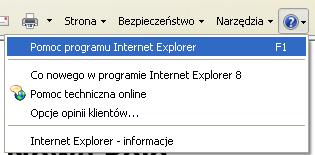 Kliknij przycisk Tak, aby Internet Explorer stał się domyślną przeglądarką. Kliknij Pomoc> Internet Explorer.