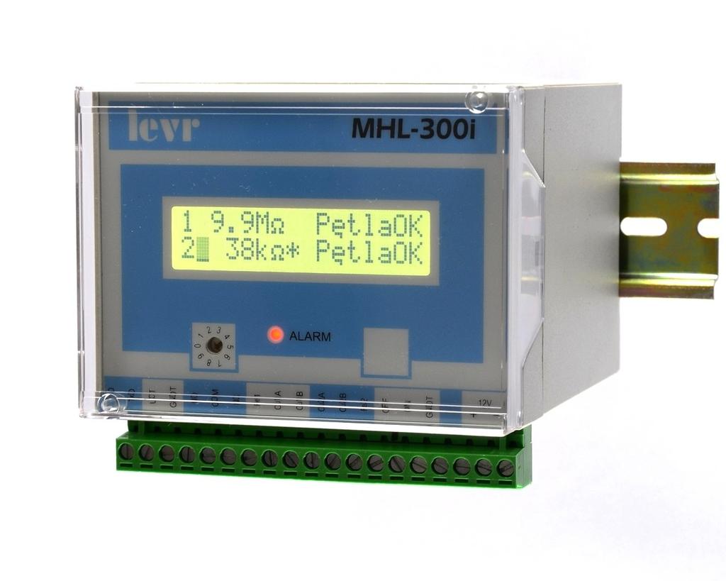 MIERNIK STACJONARNY STANU SIECI CIEPLNEJ PREIZOLOWANEJ (SYSTEM ALARMOWY IMPULSOWY) MHL-300i