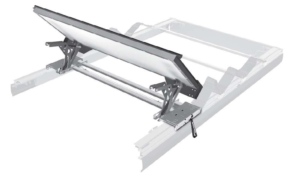 klapka Tailwing: optimalizovaný zdvíhací mechanizmus, výška klapky max