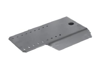 stała wygięta M+S oceľ/stal 2,60 kg ks/szt zn/ocynk Lem stĺpika nitovací CS LP-3, 500mm P Kieszeń długa słupka CS LP-3, 500mm nit.