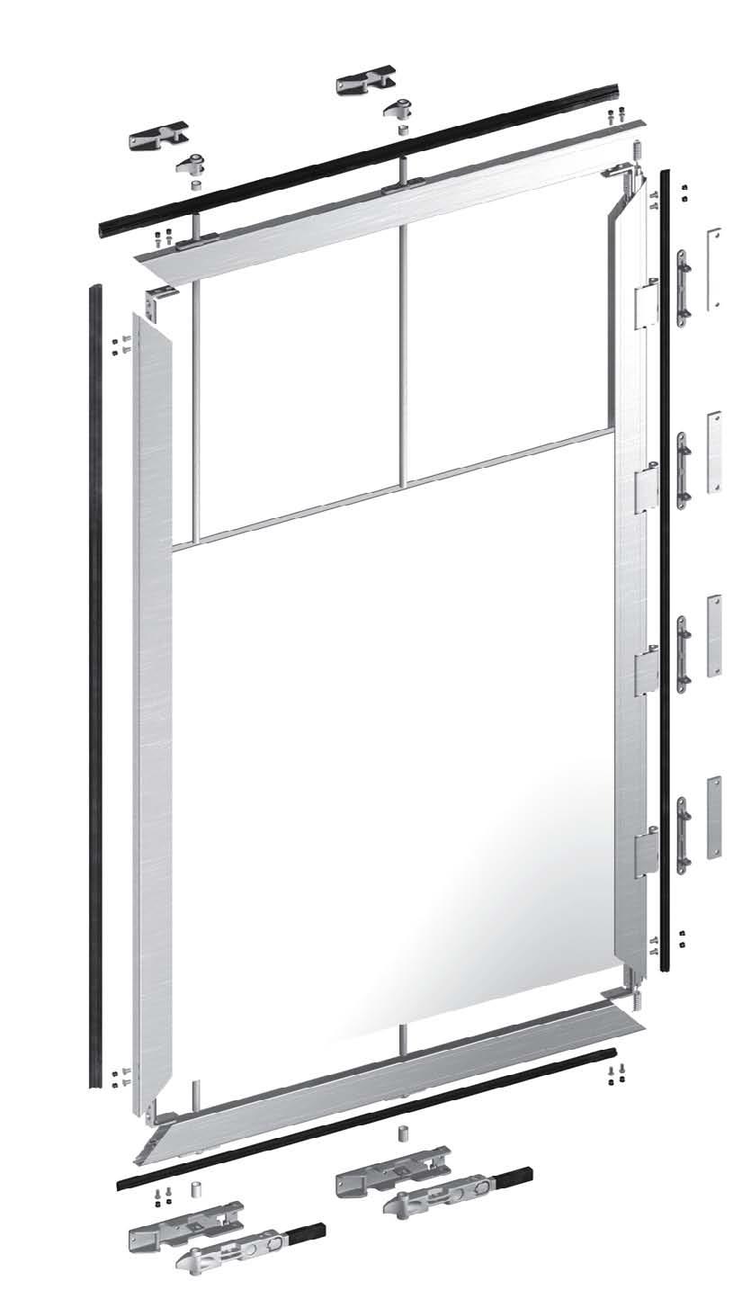 DVOJKRÍDLOVÉ ZADNÉ DVERE ALU-Panel / DWUSKRZYDŁOWE DRZWI TYLNE ALU-Panel 66V0P12967 -
