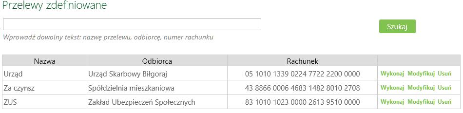 lxxvi. W polu Tytuł w obszarze Szczegóły operacji należy podać opis przelewu. W tytule można wprowadzać następujące znaki: ()*:[]/\.