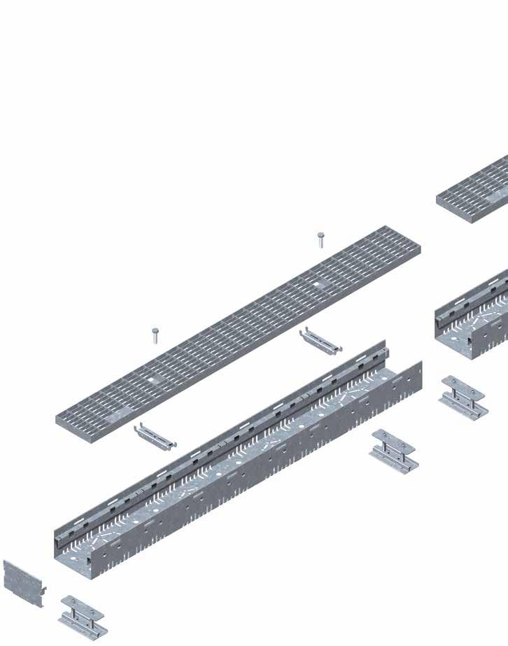 TIEFBAU GALABAU AQUABAU SPORTBAU DACHFIX STEEL Odwodnienie dachów płaskich i