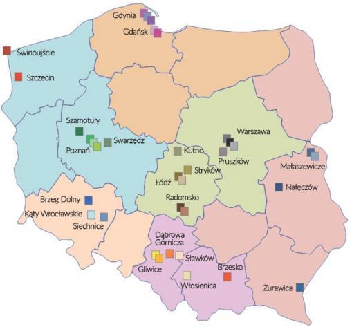 ważne są parametry zarówno infrastruktury punktowej, jak i liniowej odnoszące do się intermodalnej sieci transportowej [3].