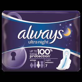Podpaski higieniczne Always Ultra 7-10