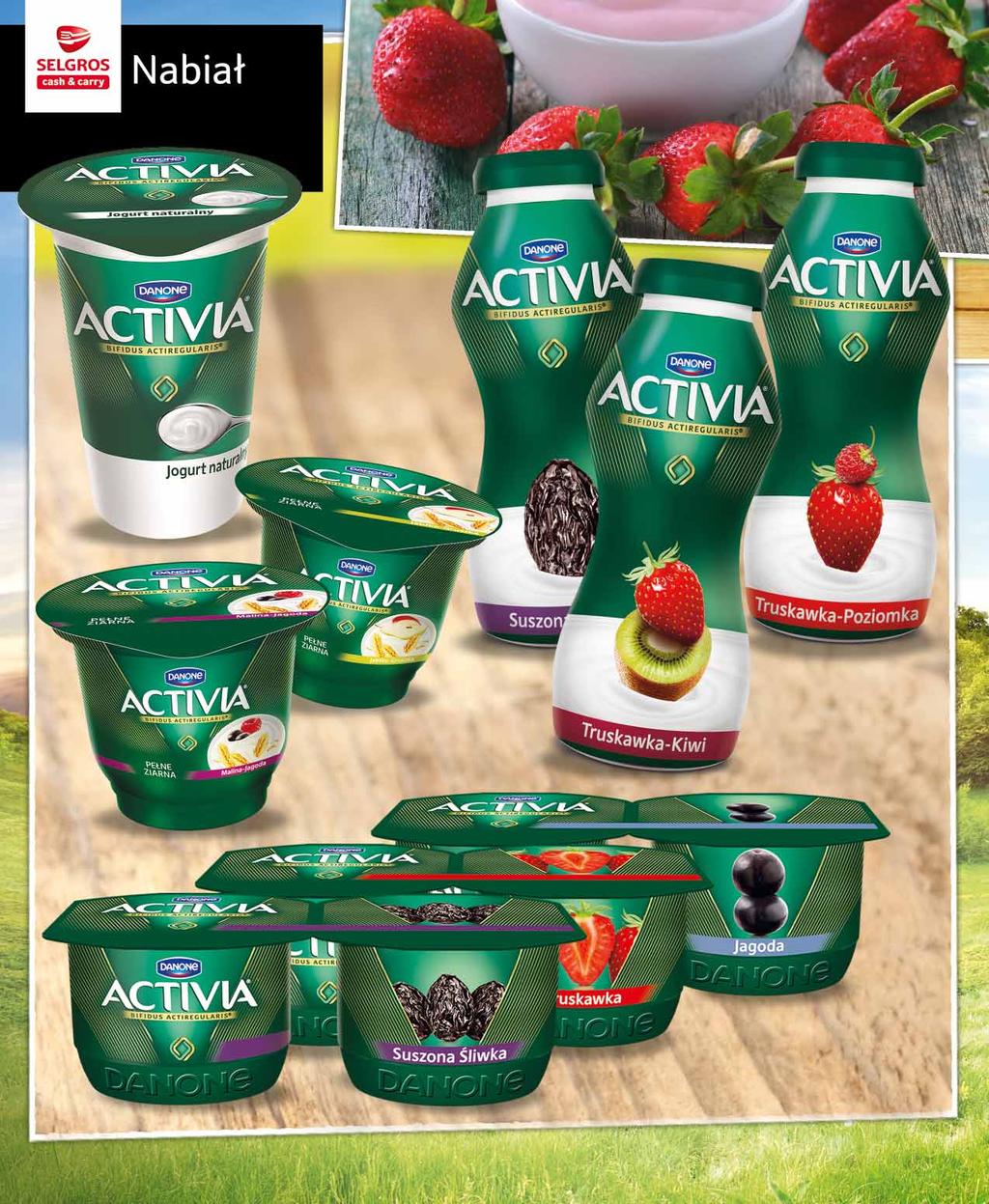 JOGURT ACTIVIA NATURALNA 180 G sprzedaż po 34098459 1 29 z VAT 1.36 JOGURT ACTIVIA PEŁNE ZIARNO 180 G sprzedaż po 90200668 1 79 z VAT 1.93 1 45 z VAT 1.