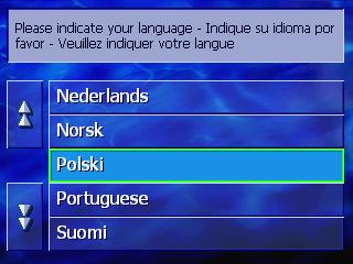 2.2 Włączenie systemu nawigacyjnego Po połączeniu urządzenia nawigacyjnego z zasilaniem można je po raz pierwszy uruchomić. 1. Przestaw włącznik główny, z tyłu urządzenia, na ON.