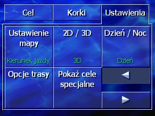 8.1 Otwórz okno USTAWIENIA Otwórz okno USTAWIENIA AVIC-S1 udostępnia wiele ustawień umożliwiających dopasowanie oprogramowania do osobistego profilu użytkowania.
