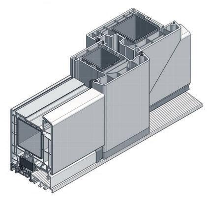 Zakończenia nakładki stałego szklenia - Aluplast 7000