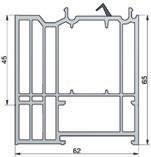 TSUK5049-Steg U m = 1,8 W/(m² K) TSUK6230 U m = 1,3 W/(m² K) TSUK6265 U m = 1,2