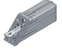 dostępna łopatka montażowa Kości zgrzewalne SVX zaciskowe (1 komplet = 8 sztuk) Numer Zbrojenie Profil Opakowanie / kpl. SVX4420 40 x 40 x 2mm ST4400.