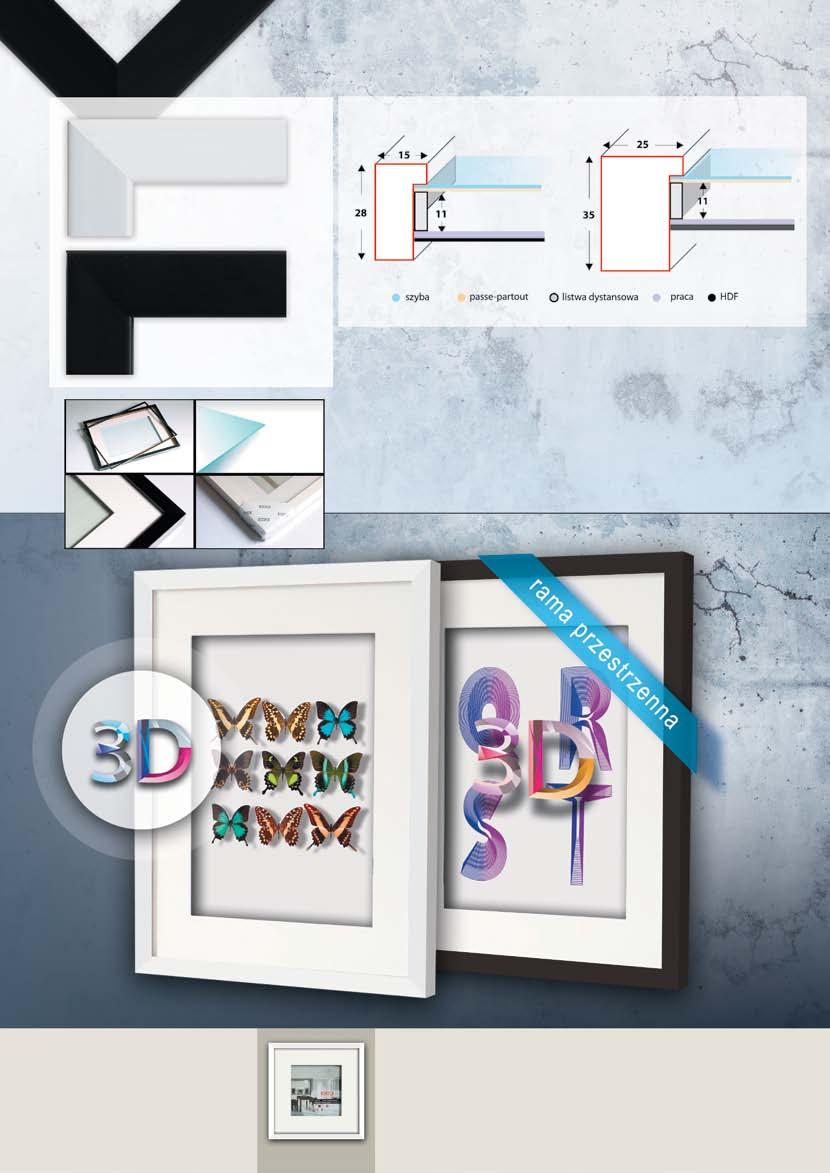 EXPO 3D EXPO 3D MAX PAKIETY Ramy przestrzenne 3D przeznaczone są przede wszystkim do eksponowania obiektów przestrzennych tj. muszle, motyle, koszulki sportowe, monety itp.