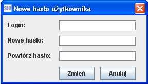 NaleŜy pamiętać, Ŝe nowe hasło równieŝ musi posiadać, co najmniej 6 znaków i nie moŝe być takie samo jak stare. Wartości w polach Nowe hasło i Powtórz hasło muszą być identyczne.