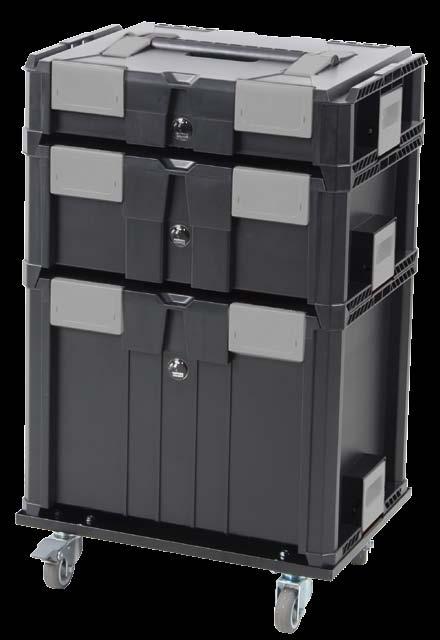 Modułowe walizki narzędziowe SKYBOX System modułowych walizek SKYBOX Zasadniczą ideą kontenerów systemowych Skybox jest to, że poszczególne