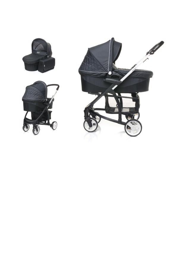 ATOMIC GONDOLA CARRYCOT DARK GREY WYMIARY WEWNĘTRZNE (SZER./GŁ./WYS.