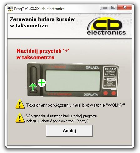 11. Zerowanie bufora kursów (zakładka TAKSOMETR ).