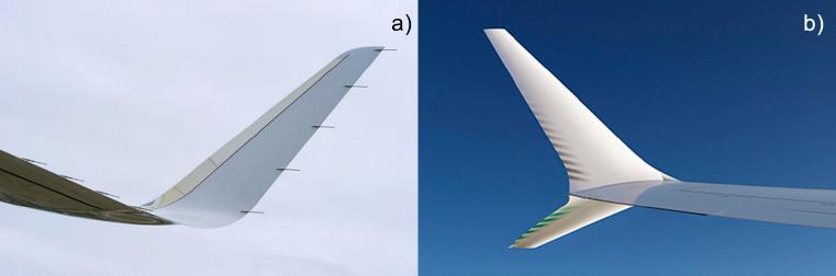 Źródło: http://www.airbus.com/newsevents/news-events-single/detail/airbus-sharkletsdelivering-efficiency-to-operators-around-the-world/, dostęp: 19.08.2015; http:// www.boeing.