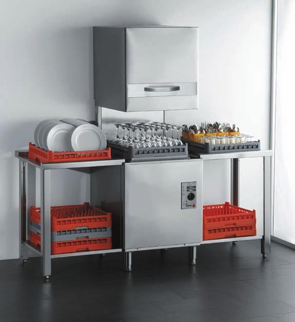 LINIA ZMYWAREK CONCEPT Zmywarka Kapturowa do Naczyń Cechy charakterystyczne: Wielkość kosza: 500 x 500 mm.