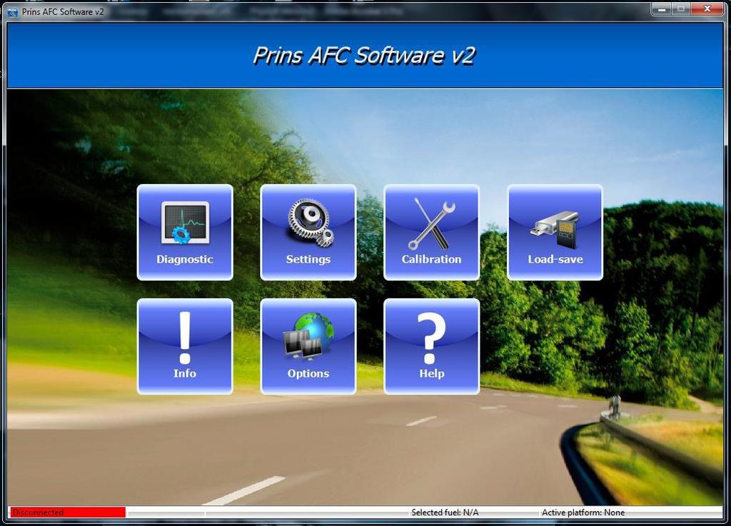 5) Uruchom oprogramowanie diagnostyczne Prins Gdy program jest zainstalowany i aktywowany PDS jest gotowy do użycia. W celu nawiązania łączności z AFC urządzenie diagnostyczne Prins jest wymagane.