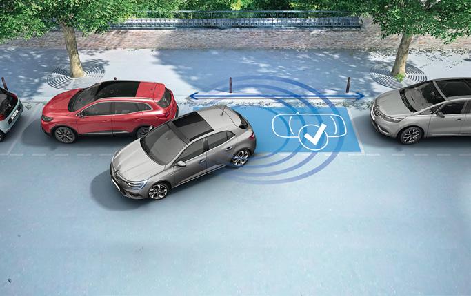 Skuteczne systemy wspomagające prowadzenie Renault Megane jest wyposażone w liczne systemy wspomagające Cię w