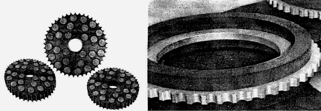 GmbH [16], b) machine tool made by PR Hoffmann [22] Elementy obrabiane na docierarkach dwutarczowych