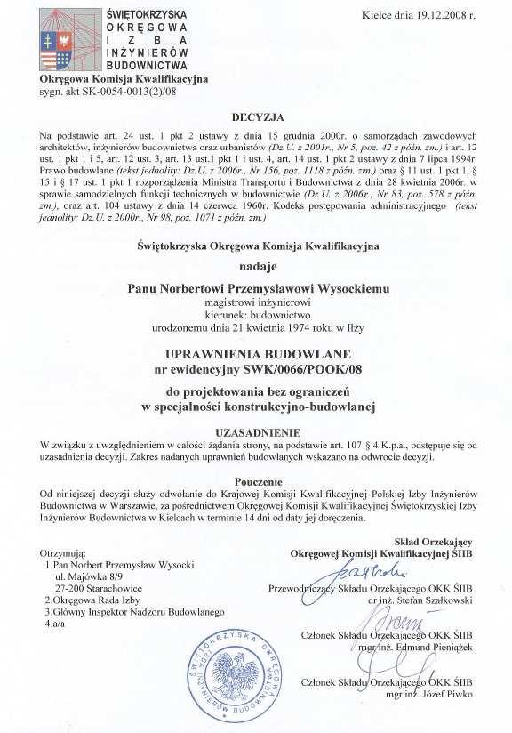 4. DOKUMENTY PROJEKTANTA