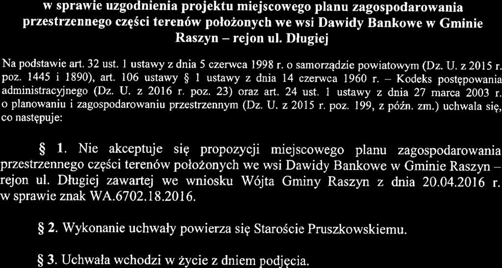 IJchwała Nr...4''..'.../...g.3?.../2016 Zarządu Powiatu Pruszkowskiego z dnia...'..d.2.jzlklą.e.'... 2016 r.