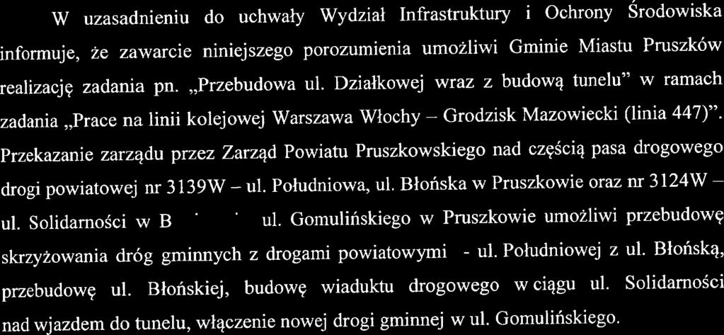 Gomulińskiego w Pmszkowie umożliwi przebudowę skrzyżowania dróg gminnych z drogami powiatowymi - ul. Południową z ul.