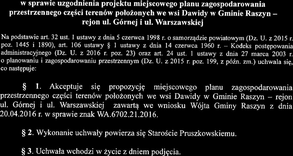 Uchwała Nr...'.dę.Z../...2;).3.../2016 Zarządu Powiatu Pruszkowskiego z dnia...'''''a.2.}!ivs;ł4ł.a.. 2016 r.