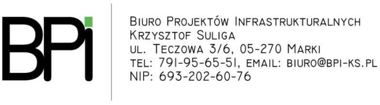 Biuro projektowe: Inwestor: Nazwa inwestycji: Nazwa i adres obiektu budowlanego: Kategoria obiektu: BURMISTRZ MIASTA PIASTOWA UL.