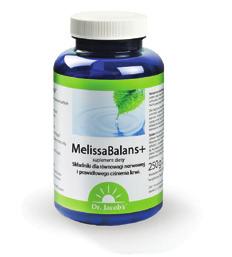 (potas) MelissaBalans + tabletki zasadowe Dla silnych nerwów, spokoju i prawidłowego ciśnienia krwi Organiczne cytryniany (magnez i potas) dla balansu ph, mineralizacji oraz prawidłowych funkcji
