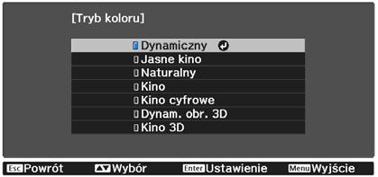 Za pomoą przyisków zmień ustawienia.