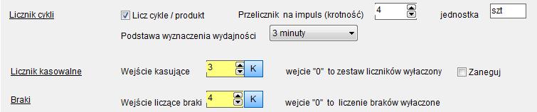 Do dyspozycji mamy też filtry kształtujące sygnał wejściowy. Ustalenie czasu opóźnienia załączenia spowoduje że impulsy na wejściu krótsze od ustawionego czasu będą ignorowane.
