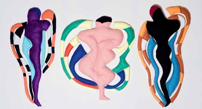 HELGA BORISCH NIEMCY/ GERMANY Drei 56 x 104 x 5 cm, technika: len, szycie, wypełnianie, 2012 Urodziła się w 1939 w Thale, Niemcy. Ukończyła Akademię Sztuk Pięknych w Dreźnie (1966). Od 1968 r.