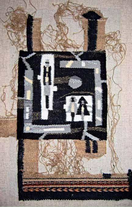 YUSTYNA SENCHYK UKRAINA/ UKRAINE Podróż 30 x 46 cm, technika: tkanina artystyczna, 2014 Urodziła się we Lwowie w 1991 r. Ukończyła Państwowy College Sztuki Dekoracyjnej i Stosowanej im. I.