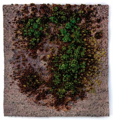 ELWIRA SZTETNER Mech 50 x 54 cm, technika: gobelin, 2014 Ukończyła Uniwersytet Ludowy we Wzdowie a następnie ASP w Warszawie Wydział Malarstwa. Dyplom z Malarstwa w Pracowni prof.