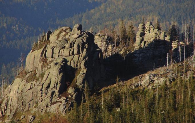 Ryc. 31.Borówczane Skały przykład karkonoskich granitowych skałek. Ryc. 32.