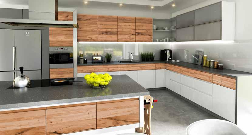 MANHATTAN MDF FORNIROWANY / VENEERED MDF / FURNIERTE MDF-PLATTE / ПЛИТА МДФ ОКЛЕЕННАЯ ШПОНОМ DĄB EUROPEJSKI / EUROPEAN OAK/ EUROPAISCHE EICHE / ЕВРОПЕЙСКИЙ ДУБ 1 DĄB RUSTYKALNY / RUSTIC OAK /