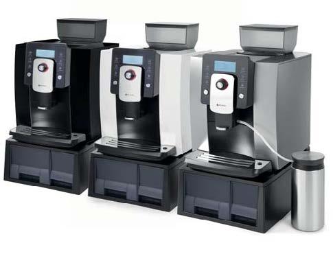 Ekspres do kawy automatyczny One Touch Możliwość zaprogramowania rożnych napojów: espresso, lungo, cappuccino, latte, gorące mleko, gorące spienione mleko, gorąca woda Przygotowanie kawy cappuccino i