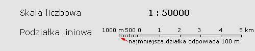 odległości w terenie.