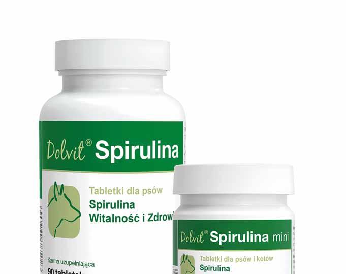 Dolvit Spirulina, Dolvit Spirulina mini WITALNOŚĆ I ZDROWIE Preparat zawiera spirulinę bogatą w