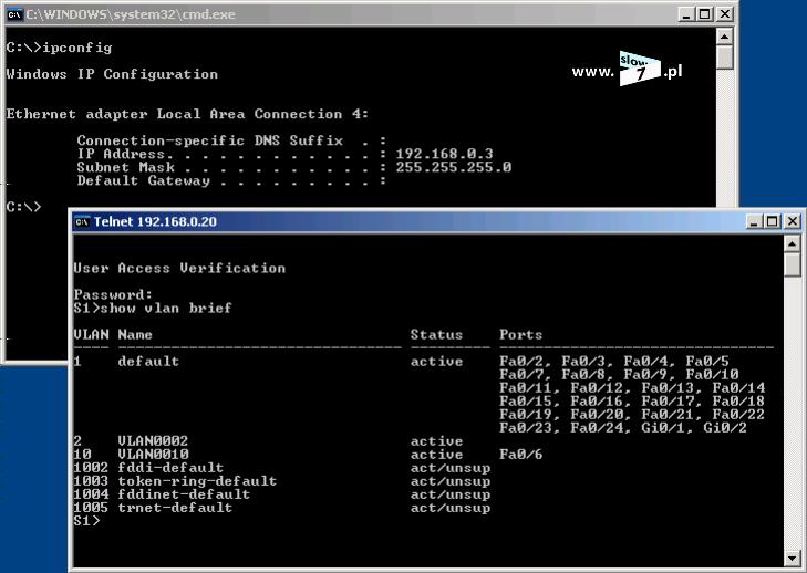 VLAN ten jest siecią zdefiniowaną przez administratora i sieć ta jest siecią VLAN odseparowaną od innych sieci.