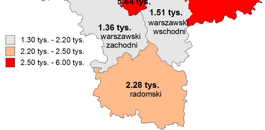 W okresie historycznym zauważalna jest tendencja spadkowa omawianego współczynnika, począwszy od 19 uczniów na 1 etat nauczyciela w roku 2006 do 16 w 2009 roku.