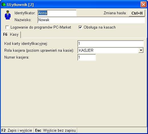 - 16 - Jako typ urządzenia wybieramy PC-POS 7 Online ( w nowszych wersjach PC-Market 7 będzie to Mini-Market Online ) oraz definiujemy numer kasy, który będzie wykorzystany podczas instalacji i