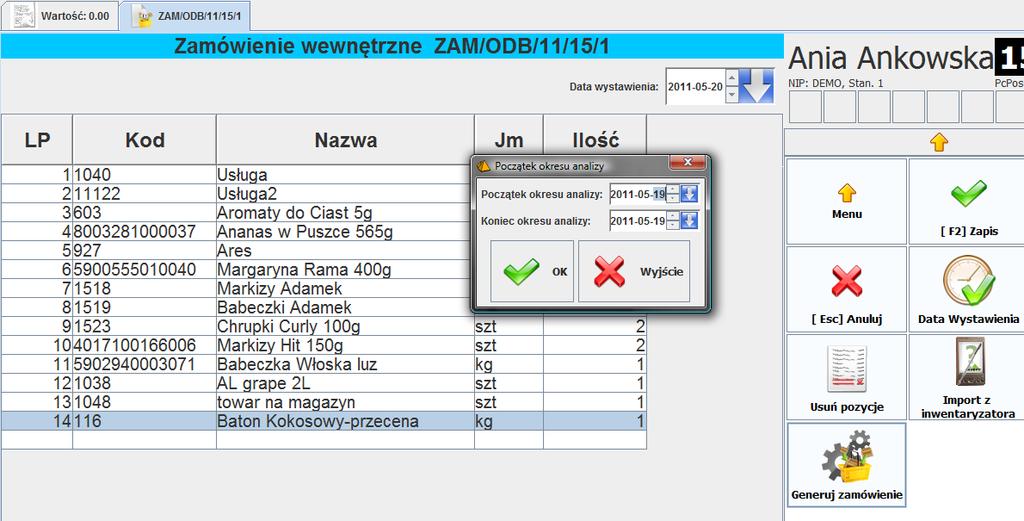 - 45 - Dokument Rozbieżności z dostawy przesłany ze sklepu. Powyższe przykłady dotyczyły dostaw zewnętrznych.