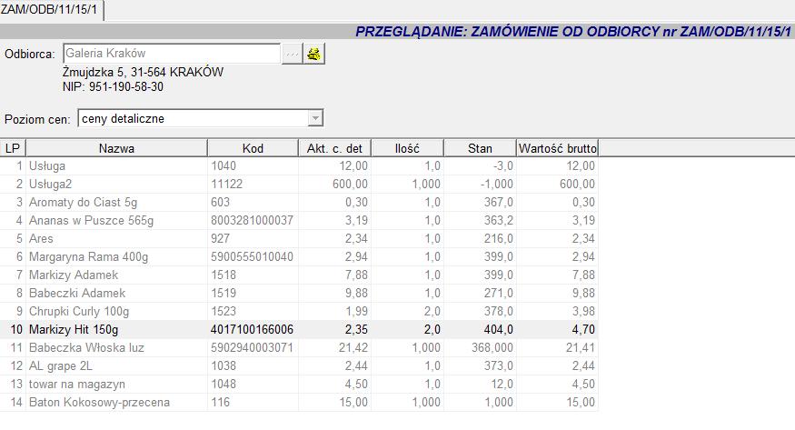 - 46 - Centrala otrzymuje zlecenie od