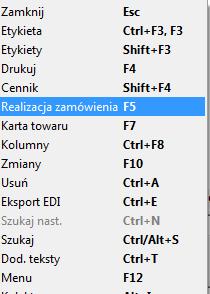 zamówienia: Ponieważ wydajemy towar do