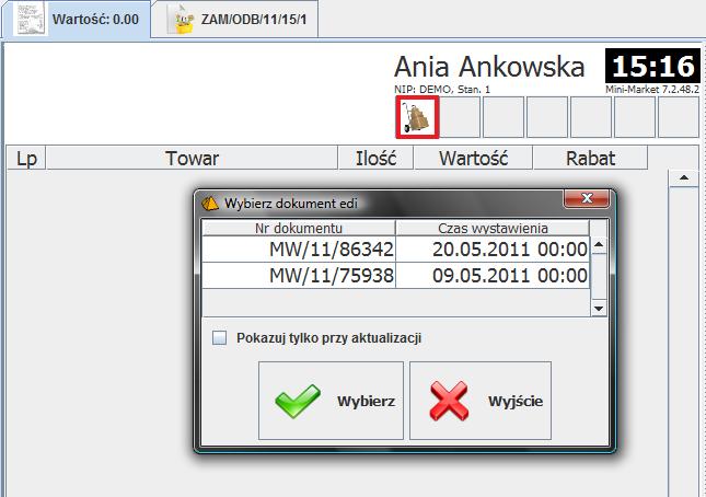 zatwierdzeniu dokument zostanie automatycznie