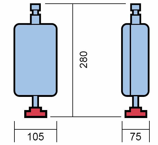 7a) EM240 mechanizm zasilany napięciem 230V AC wyzwalanie zanikiem napięcia zasilania (rys.