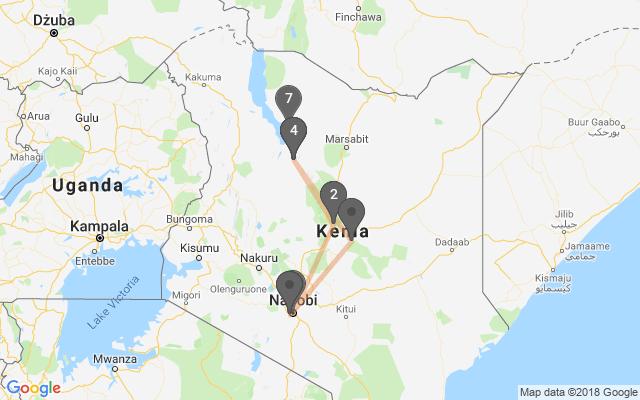 Program podróży Dzień 1 WYLOT Z WARSZAWY DO KENII Wylot z Warszawy do Nairobi z przesiadką w jednym z europejskich lub bliskowschodnich portów